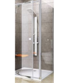 Ravak dušas siena PPS, 900 mm, h=1900, satīns/caurspīdīgs stikls