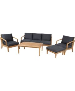 Garden furmiture set MALDIVE table, sofa, 2 chairs and ottoman