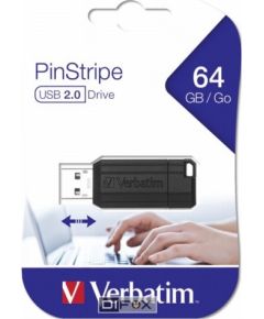 Verbatim Store n Go 64GB Pinstripe USB 2.0 black