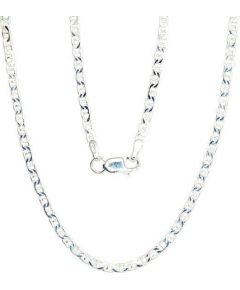 Серебряная цепочка Марина 2 мм ,алмазная обработка граней #2400088, Серебро	925°, длина: 47 см, 4.6 гр.