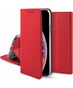 Fusion Magnet Book Case grāmatveida maks Xiaomi Mi Note 10 sarkans