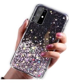 Fusion glue glitter silikona aizsargapvalks Apple iPhone 13 Pro melns