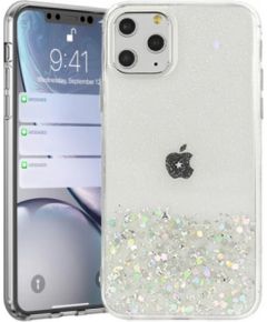 Fusion glue glitter silikona aizsargapvalks Apple iPhone 13 Pro caurspīdīgs