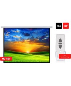 Maclean MC-561 electric projection screen 135 "300x168cm 16: 9 with wall control and remote control