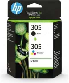 HP Hewlett-Packard No.305 (6ZD17AE), Black + Multipack