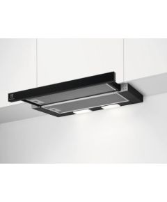 Electrolux izvelkams tvaika nosūcējs, 60 cm, C, melns - LFP326FB