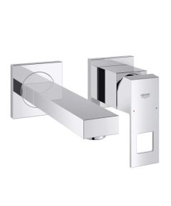 Grohe iebūvētā izlietnes maisītāja Eurocube virsapmetuma daļa, 2 caurumu, iztece 171 mm, no sienas, hroms