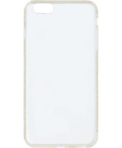 Beeyo Diamond Frame Силиконовый Чехол для Apple iPhone 6 Plus Прозрачный - Золотой