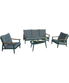 Комплект садовой мебели CAVINE стол, диван и 2 кресла, зеленый