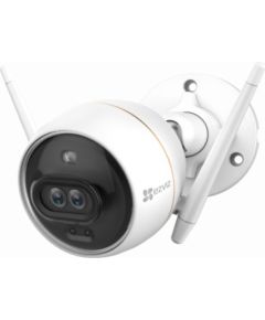 Ezviz C3X 2MP 2K Divu linzu ārtelpu IP67 kamera ar uzlabotu AI ultra dzidru nakts redzamību Wi-Fi Micro SD Balta