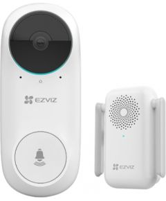 Ezviz DB2C Full HD 1080p Беспроводной видеодомофон с аккумуляторной батареей и коммуникационной консолью Белый