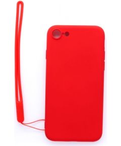 Evelatus  
       Apple  
       iPhone 7/8 Soft Touch Silicone Case with Strap 
     Red