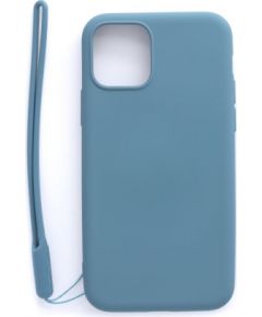 Evelatus  
       Apple  
       iPhone 11 Pro Soft Touch Silicone Case with Strap 
     Blue