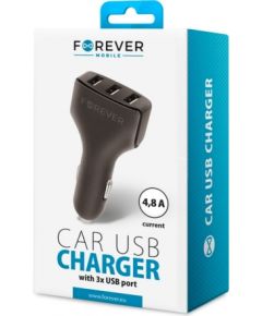 Forever  
       Universal  
       Triple USB car charger CC-05 4.8A 
     Black