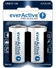 Alkaline batteries everActive Pro Alkaline LR20 D - blister card - 2 pieces