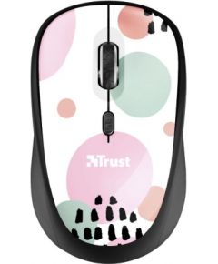 MOUSE USB OPTICAL WRL/PINK CIRCLES 24441 TRUST