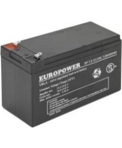 BATTERY 12V 7.2AH VRLA/EP7.2-12 T2 EUROPOWER EMU