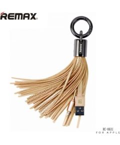 Remax  
       Universal  
       Tassels Ring  Data Cable for Lightning 
     Gold