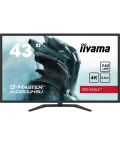 Iiyama Red Eagle Gaming Monitor G-Master G4380UHSU-B1 42.5 ", VA, 3840 x 2160 pixels, 16:9, 0.4 ms, 550 cd/m², Black, 144 Hz, HDMI ports quantity 2