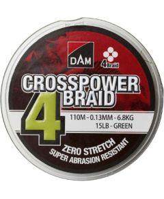 D.a.m. Pītā aukla "DAM Crosspower 4-Braid" (150m, 0.13mm)