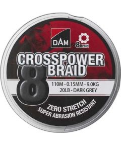 D.a.m. Pītā aukla "DAM Crosspower 8-Braid" (150m, 0.13mm)