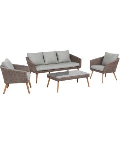 Komplekts NORWAY dīvāns, 2 krēsli, kafijas galdiņš
