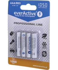 Rechargeable batteries everActive Ni-MH R03 AAA 1050 mAh Professional Line