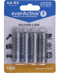 Rechargeable batteries everActive Ni-MH R6 AA 2000 mAh Silver Line