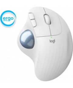 Ergonomic mouse Logitech M575, wireless, White