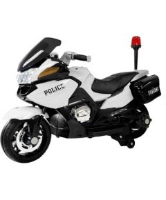 Bērnu elektriskais policijas motocikls HZB118, balts