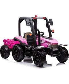 Bērnu vienvietīgais elektriskais traktors BLT-206, rozā