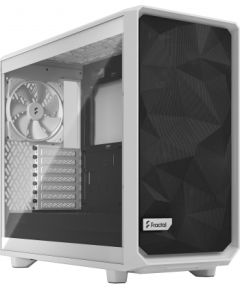 Fractal Design Meshify 2 Lite TG Clear White, E-ATX, Power supply included No