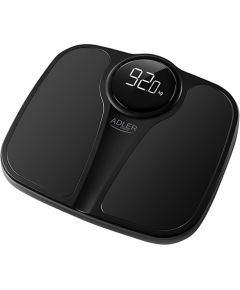 Adler Bathroom Scale AD 8172b Maximum weight (capacity) 180 kg, Accuracy 100 g, Body Mass Index (BMI) measuring, Black