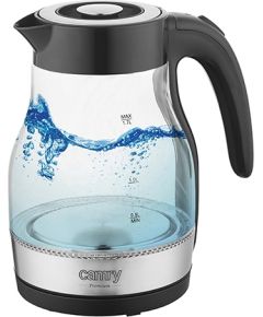 Camry Kettle CR 1300 Electric, 2200 W, 1.7 L, Stainless steel, 360° rotational base, Black