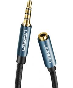 AUX jack audio extender 3.5 mm UGREEN AV118, 2m (blue)