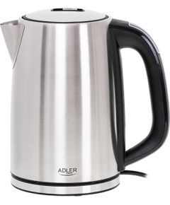 Adler Tējkanna AD 1340	 Electric, 2200 W, 1.7 L, Stainless steel, 360° rotational base, Inox