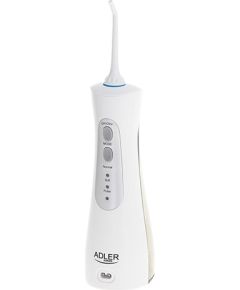 Adler Travel Oral Irrigator AD 2176 Oral irrigator, 150 ml, Number of heads 2, White, Number of teeth brushing modes 3