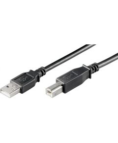 Goobay USB 2.0 Hi-Speed cable 68900 1.8 m, Black, USB-A to USB-B