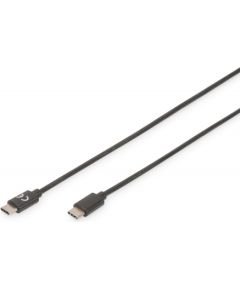 Digitus USB Type-C Connection Cable AK-300138-030-S USB Male 2.0 (Type C), USB Male 2.0 (Type C), Black, 3 m