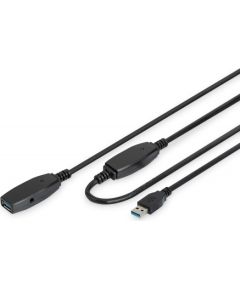 Digitus Extension cable DA-73105 10 m, Black