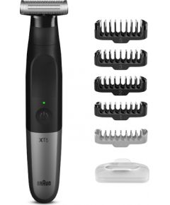 Braun Beard trimmer XT5100 Operating time (max) 50 min, Built-in rechargeable battery, Black/Silver, Cordless or corded