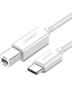 USB 2.0 C-B UGREEN US241 to 1.5m printer cable (white)