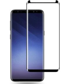 Fusion Full Glue 5D Tempered Glass Aizsargstikls Pilnam Ekrānam Samsung G960 Galaxy S9 Melns