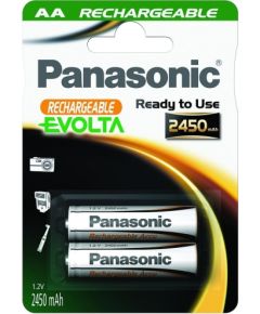 Panasonic Evolta аккумуляторные батарейки AA 2450mAh P-6E/2B