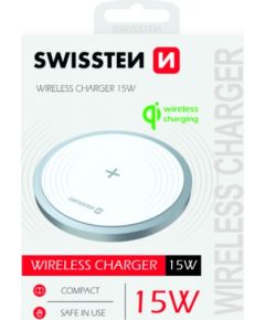 Swissten 15W Bezvadu lādētājs ar USB-C 1.5m kabeli