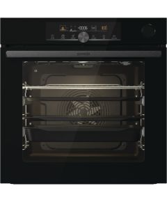 Gorenje Oven BSA6747A04BG 77 L, Multisystem oven, EcoClean enamel, Mechanical control, Steam function, Height 59.5 cm, Width 59.5 cm, Jet black Cepeškrāsnis, iebūvējamas