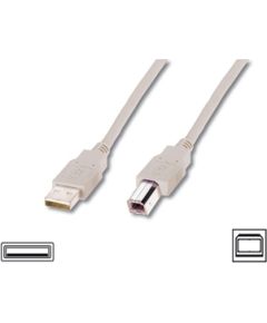 Logilink USB 2.0 connection cable  USB A male, USB B male, 3 m, Black