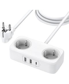 UGREEN DigiNest 30W wall charger, 2x USB, 1x USB-C (white)