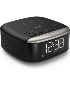 Philips Clock Radio TAR7606/10, Wireless Qi phone charger, Bluetooth streaming, Large, clear display / TAR7606/10