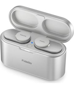 Philips Fidelio true wireless headphones T1WT/00, Noise Cancelling Pro+, Natural Fidelio sound, Wind-noise reduction, Universal fit, White / T1WT/00